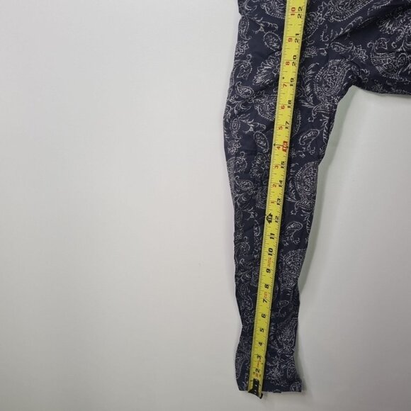 Tommy Hilfiger Pasiley Print Floral Blue Shirt Men's Long Sleeves Size 4 - Picture 9 of 9